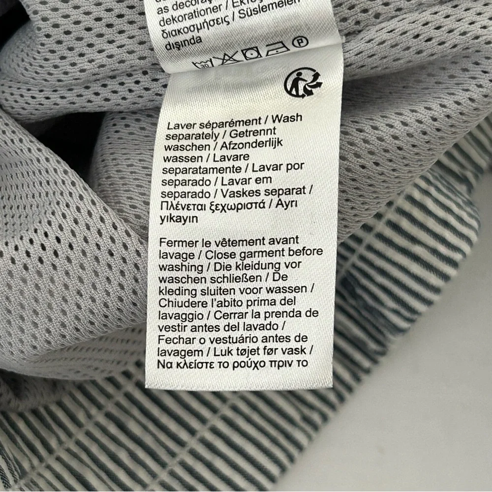 New Lacoste Jacket Mens Size 56 XXL Blue‎ White Seersucker Lined Preppy Striped - Picture 4 of 14